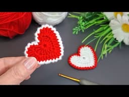 Decorative Crochet Easy Heart Making❤️#crochet #knitting #handmade #diy #keşfet
