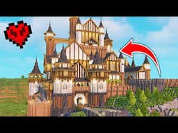 I Built The WORLDS BIGGEST CASTLE in Minecraft Hardcore