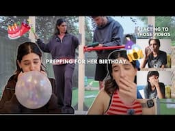 Prepping For My Daughter's Birthday 🎂 & Reacting To Old Videos 🤰🏻 | Lily Pebbles