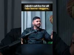 Humble Advice To All Fake Horror Vloggers By Exploring India 💀 #shorts #ghost #exploringindia