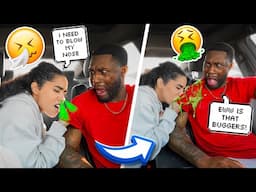 Blowing My DIRTY NOSE BOOGERS On My Fiance’s Shirt To See His Reaction! *HE FLIPS*