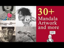 Relax with my 2021 Mandala Art Journey | Mandala Exhibit | Relaxing Mandala Video