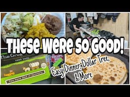 CROCKPOT CHICKEN QUESADILLAS • Dollar Tree Haul & What's for Dinner Tonight • Spend the Day with Me