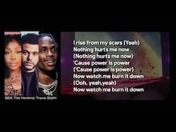 SZA, The Weeknd, Travis Scott - Power Is Power (Lyrics Video)