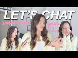CHATTY VLOG 🌤️🪴overdue Q+A: travel plans, moving out, maintaining friendships, ship life curfew?!