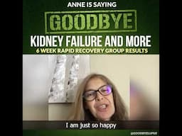 Anne's Kidney Function WAY up in 6 Weeks!