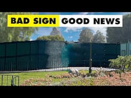 Walls don't look good but they're REALLY GOOD!! | Disneyland construction 2025/05/30