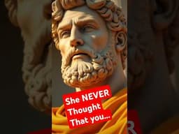 VANISHED! She never thought You'd stay silent forever. The ultimate #stoic response