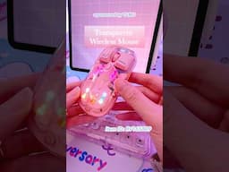 Transparent Wireless Mouse 🛜 #temu #temufinds #mouse #rgb