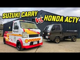 The Differences Between Japans Most Popular Kei Trucks - Suzuki Carry vs Honda Acty