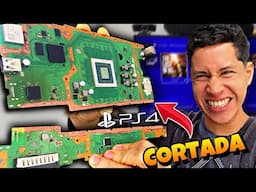 Esta PLAYSTATION 4 funciona cortada a la mitad 😲 (PlayStation 4 PORTATIL Parte 2)