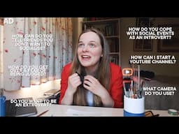 Crafty Q&A || Introversion, social struggles & how to start a youtube channel