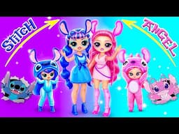 Stitch & Angel Sisters Growing Up! LOL OMG DIYs