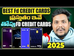 Best FD Credit Cards 2025 | Credit Card For Beginners | Lifetime Free | Best Secured Credit Cards