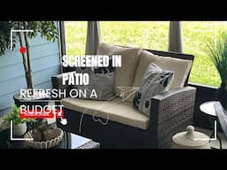 NEW* 2025 SPRING / SUMMER SCREENED IN PATIO REFRESH ON A BUDGET #blackcream
