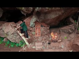 build a house alone in a cave, go bush