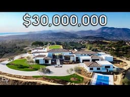 Touring a $30,000,000 California HILLTOP Mega Mansion with INSANE VIEWS!