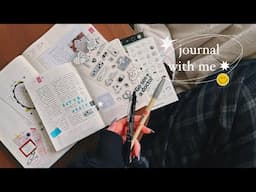 journal with me on a saturday morning | new stickers, hobonichi a6 ✸