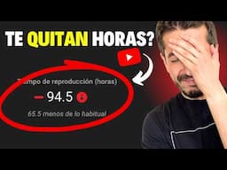 Por qué YOUTUBE te ELIMINA HORAS y SUSCRIPTORES a tu CANAL?