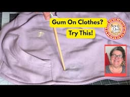 How To Get Gum Off Your Clothes /  Quick Easy Way To Get Gum Off Clothes!
