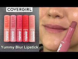 CoverGirl YUMMY BLUR Lipsticks // Lip Swatches & Review