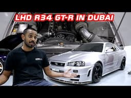 R34 Skyline GT-R Fit For a Sheikh - Left Hand Drive and Single Turbo Converted in Dubai