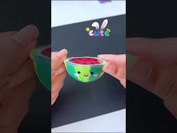 DIY watermelon keyring 🍉 #shorts #diy #tonniartandcraft #art #love #craft