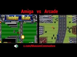 Thunderblade, Commodore Amiga vs the Arcade Original