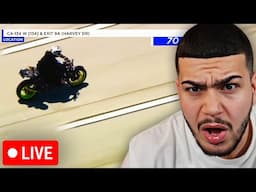 LIVE VERFOLGUNGSJAGD MIT MOTORRAD 😱 FAHRER ENTKOMMT...?!