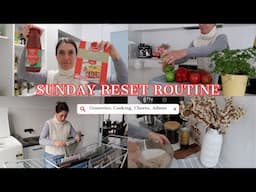 ☀️ SUNDAY RESET ROUTINE | Aldi Grocery Haul, Meal Prep, Chores, Life Admin | CARLY HAMPTON