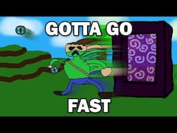 My first ever attempt at speedrunning Minecraft