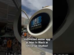 Did you know there’s a unfinished Easter egg at Men In Black at Universal Studios? #universal