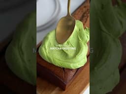 Brown Butter Matcha Frosting 💚 #matcharecipes #frosting #matcha