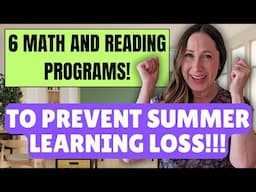 6 BEST Online Summer Learning Programs to PREVENT Summer Learning Loss!