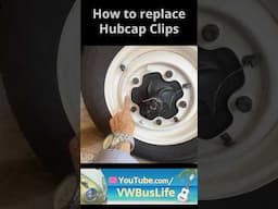 How to replace VW Hubcap Clips - Simple DIY - VW ホイールキャップ クリップ取り付け方 #vwbusrestoration #ワーゲン
