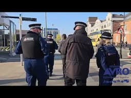 Officers with the Chief Constable and Mayor on patrol in Bury town centre #OpAVRO