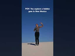 Have yall ever heard of White Sands? #whitesandsnationalpark #newmexico #travel #roadtrip #ytshorts