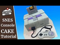 Super Nintendo Entertainment System Console CakeTutorial -Edible SNES