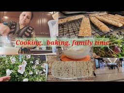 Summer days routine|Cooking, Baking|Almond biscuits, simple Lunch recipes