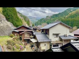 4K beautiful japanese countryside village, Empty Japan village Walking Tour | peaceful life in japan