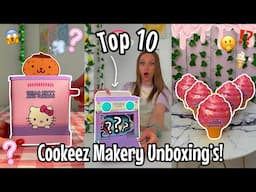 [ASMR] MY TOP 10 *COOKEEZ MAKERY* MYSTERY UNBOXINGS!😍✨⁉️ *RANKED*😱(NO TALKING) | Rhia Official♡