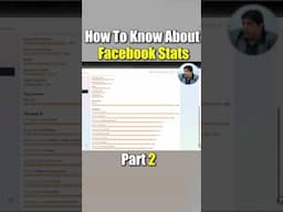 How To Know About Facebook Stats Part 2