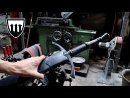 Forging a Teardrop Damascus longsword, part 4, making the scabbard.