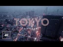 Tokyo Cityscape, Open Window Shinjuku City Soundscape, 4K