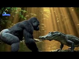 GORILLAS VS CROCODILES - WHO WIN?