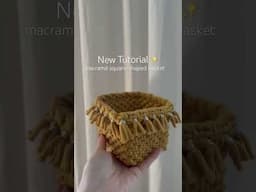#macrame #handmadebasket #macramebasket #macramé #makrama #макраме #macrametutorial #makramee