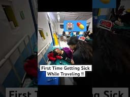 First Time Getting Sick While Traveling !! #travel #youtubeshorts #minivlog #sizzu