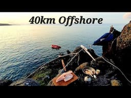 Fishing and Camping Overnighter | sketchy cliff hammock and 40km offshore in my 3.6m inflatable