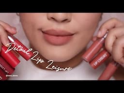 DETAIL cosmetics Lip Leisure minis! Lip Swatches