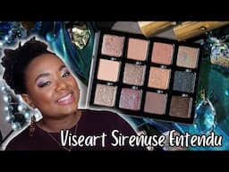 VISEART SIRENUSE ENTENDU | SWATCHES & 2 LOOKS | DEEP SKIN REVIEW